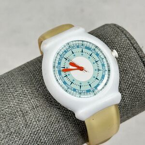 Disney Snap Watch Timeteller 35mm White Blue Dial Quartz New Battery